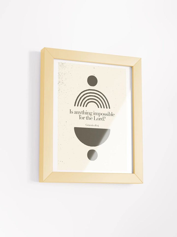 'Genesis 18:14' Poster product image (2)