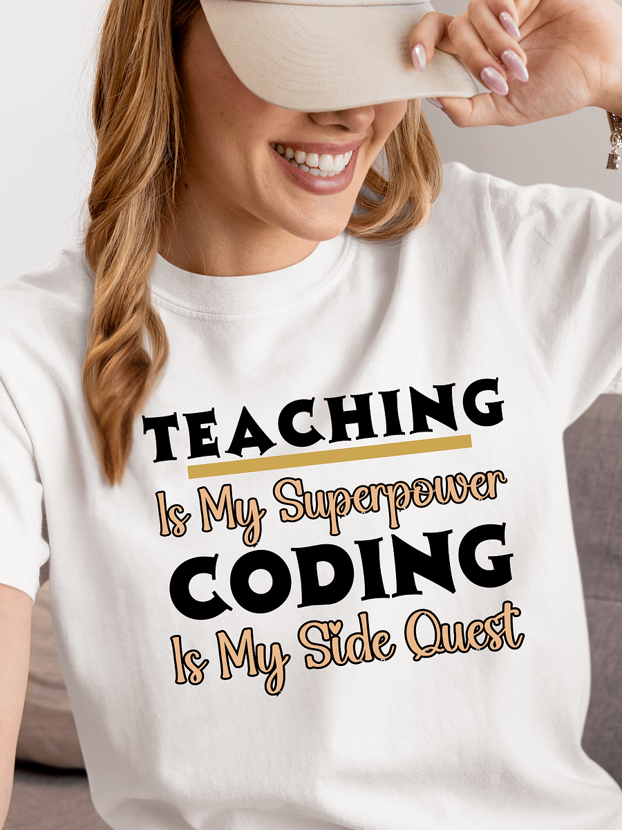 Teaching is My Superpower, Coding is My Side Quest Form Comfort Colors T-shirt product image (9)