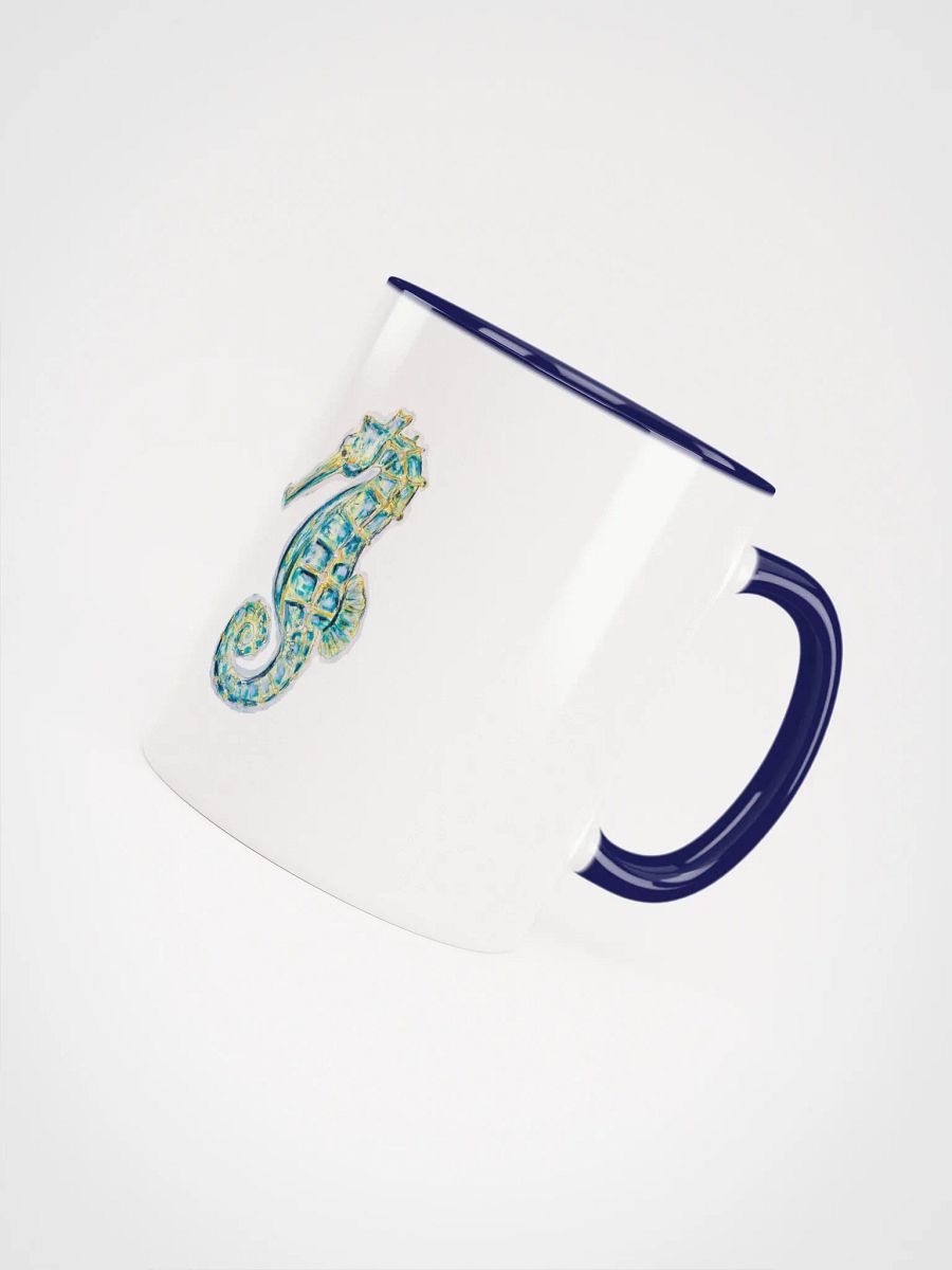 Ocean Majesty | Painted Seahorse Mug – Coastal Art with Color Pop Interior product image (19)