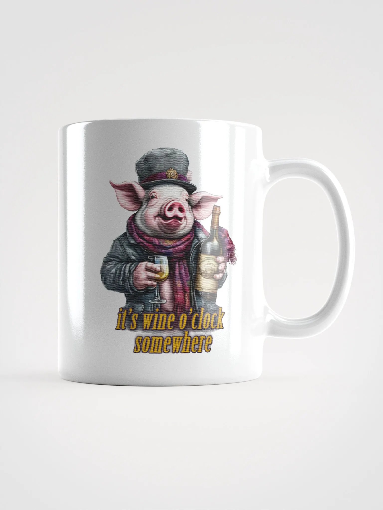 it's wine o'clock somewhere Pig product image (1)