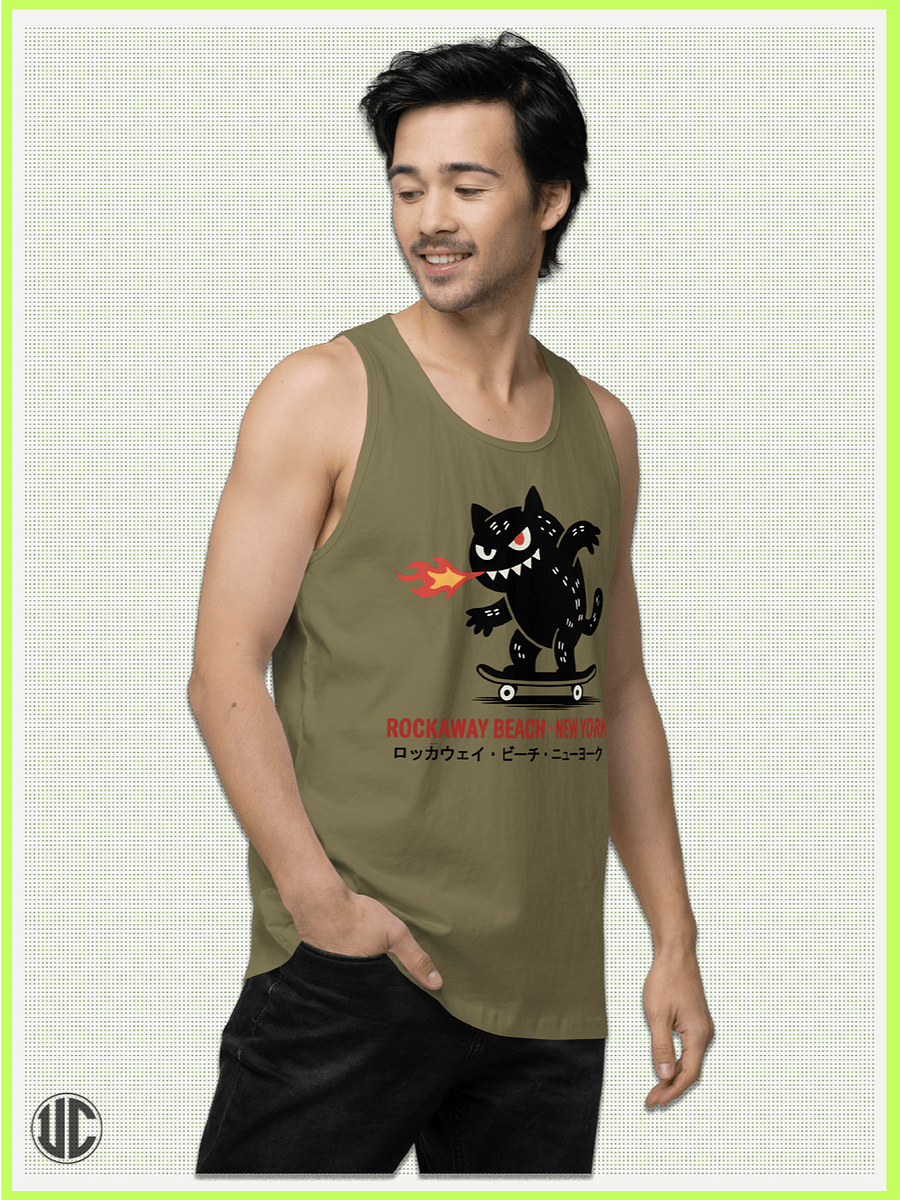 Rockaway Beach NY Skater – Men’s Tank Top product image (5)