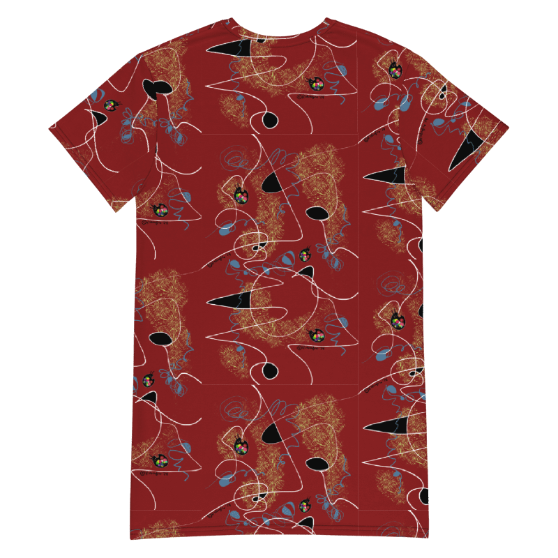 ScribbleWear #4 T-Shirt Dress/Tomato product image (2)