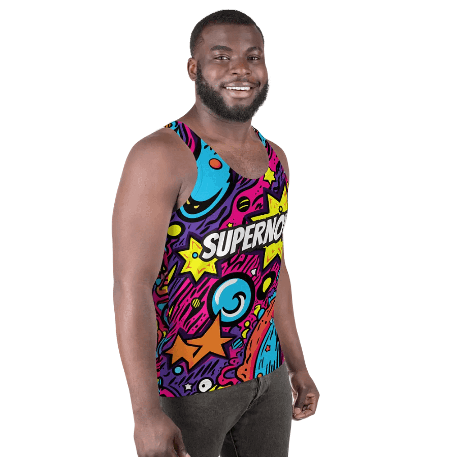 Supernova Dodgeball Club All-Over Print Men's Tank Top product image (4)