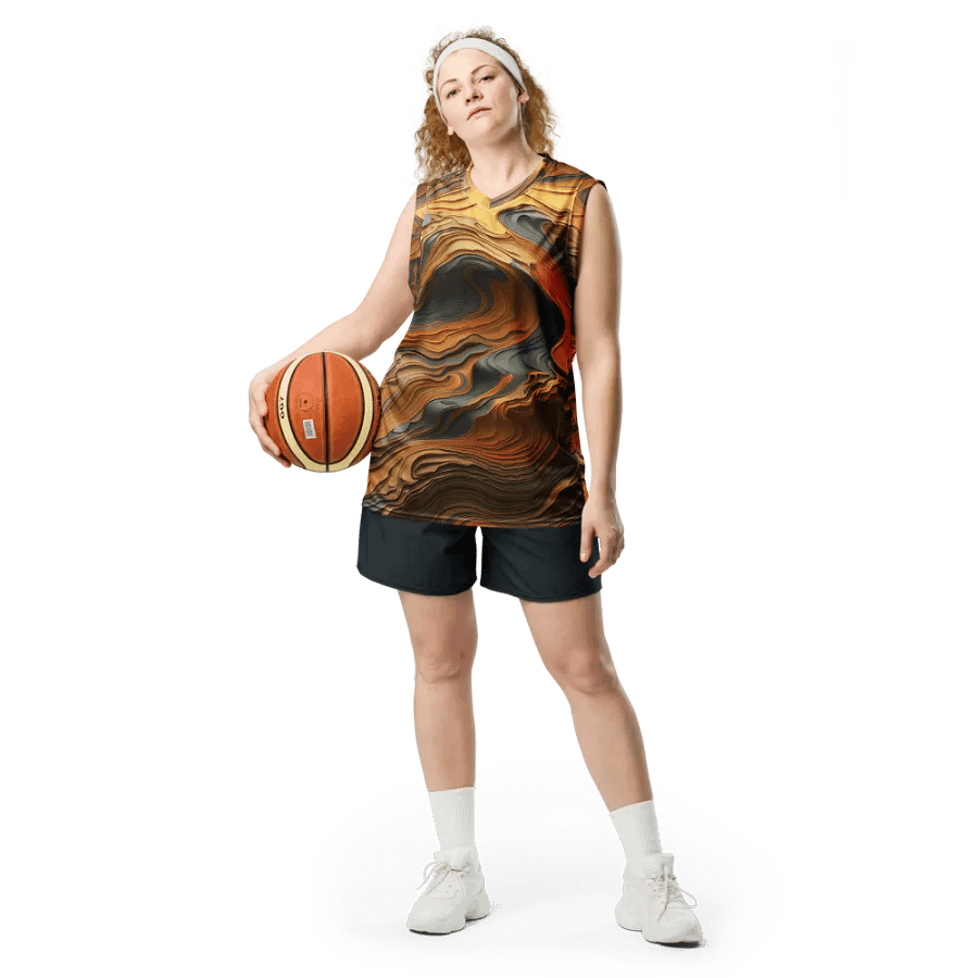 Harmony Flow Unisex Basketball Jersey product image (4)