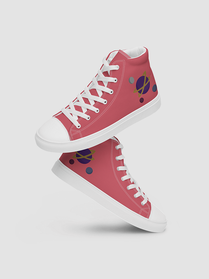 Women’s high top canvas shoes - Coral product image (1)