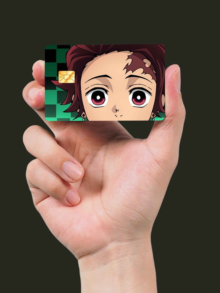Peeking Tanjiro Card Skin (Holographic) product image (2)