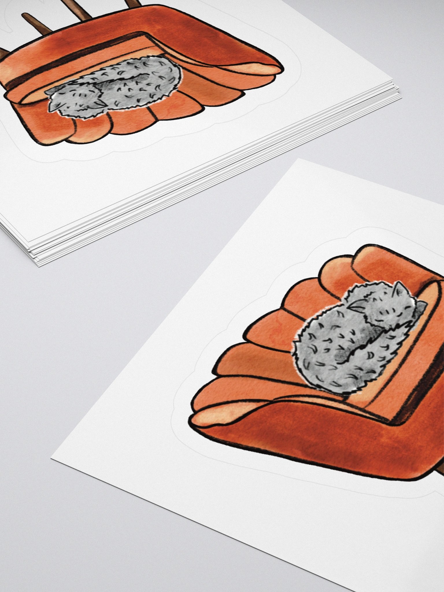 Cute cat sleeping Sticker product image (12)