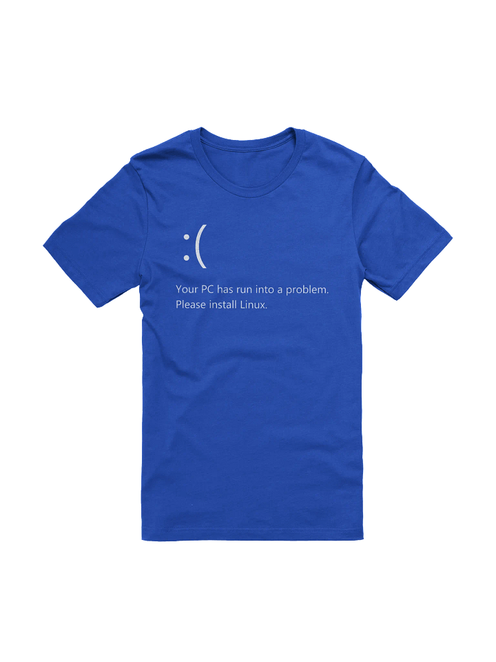 Blue Screen of Death T-Shirt product image (1)