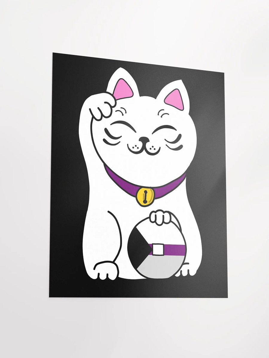 Maneki neko demisexual pride poster product image (3)