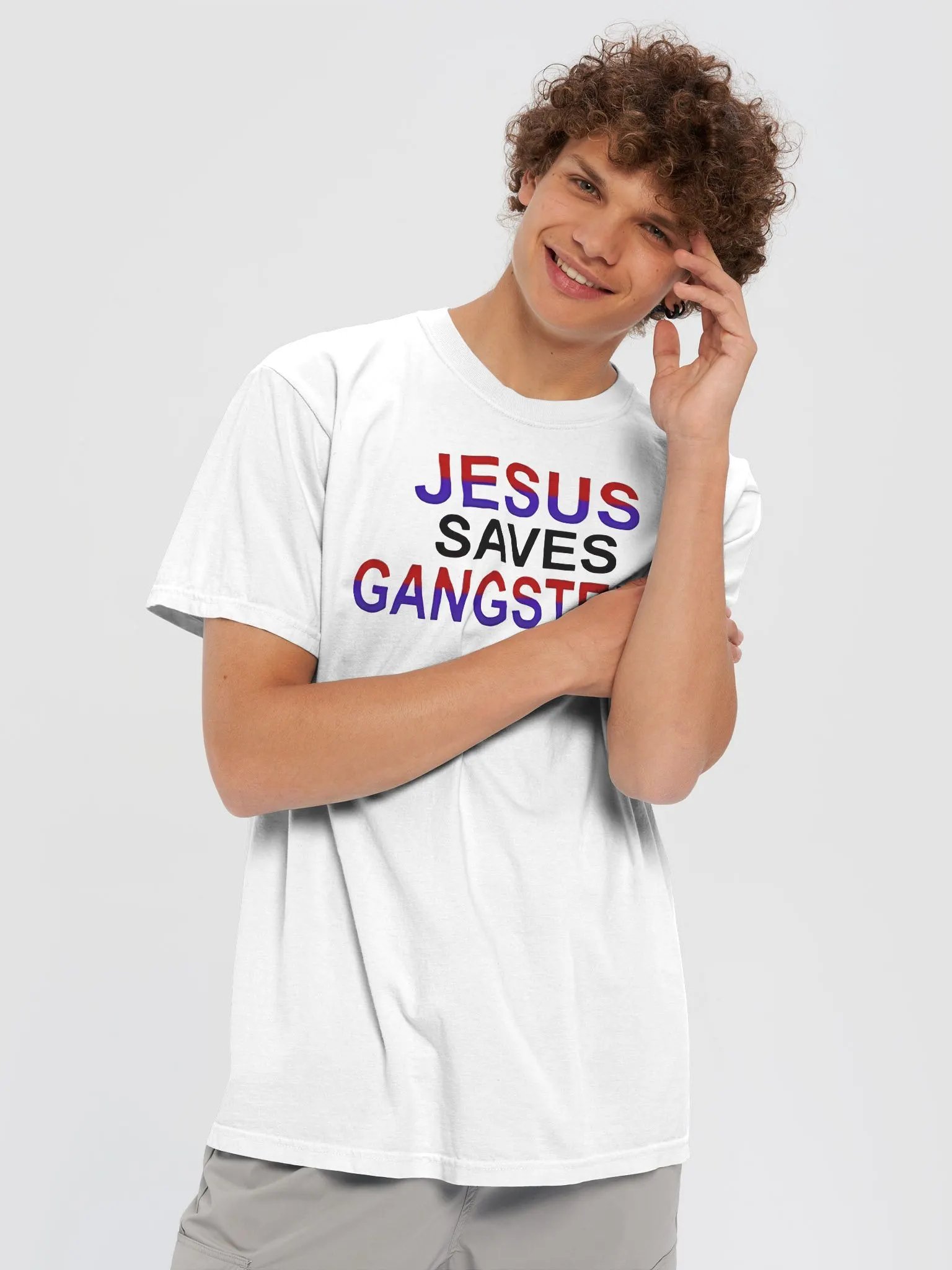 Jesus Saves Gangsters Too Shirt product image (6)
