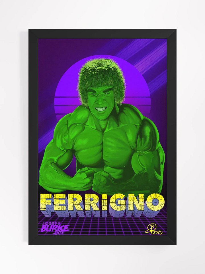 Lou Ferrigno's Hulk Framed Art Print product image (1)