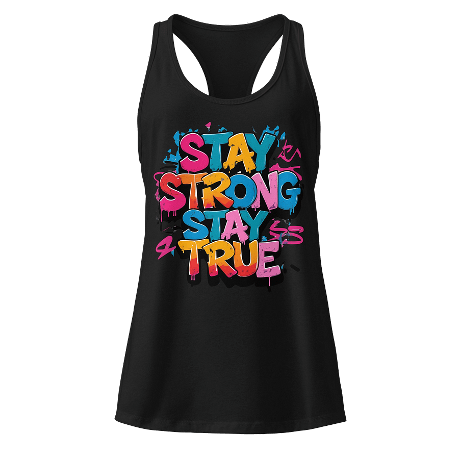 Stay Strong Stay True Women Tank Top - Next Level Racerback fit product image (1)
