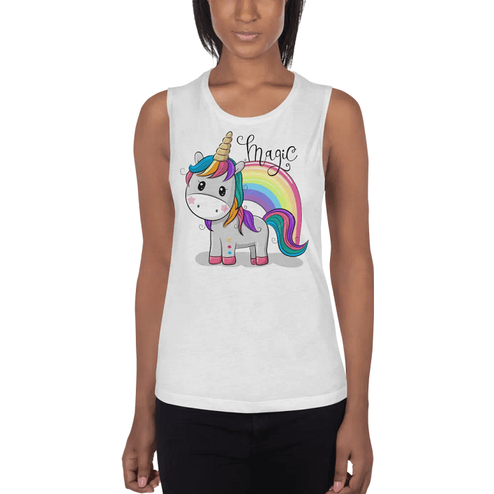 Magical Unicorn Flowy Muscle Tank product image (1)
