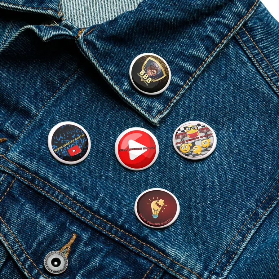 5 Brain Benders Banter Pin Set product image (16)