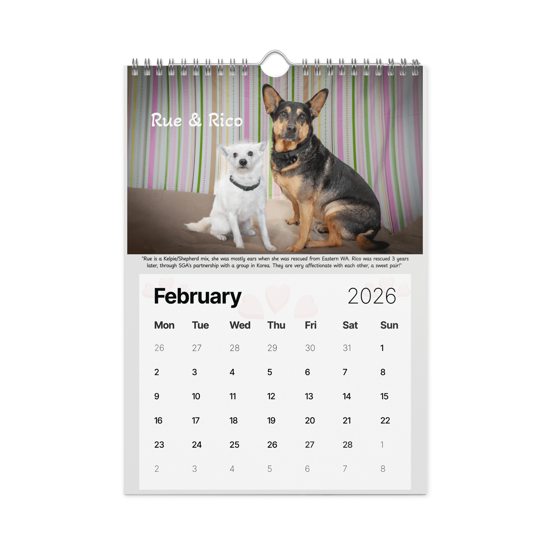 2026 Saving Great Animals Rescue Calendar product image (5)