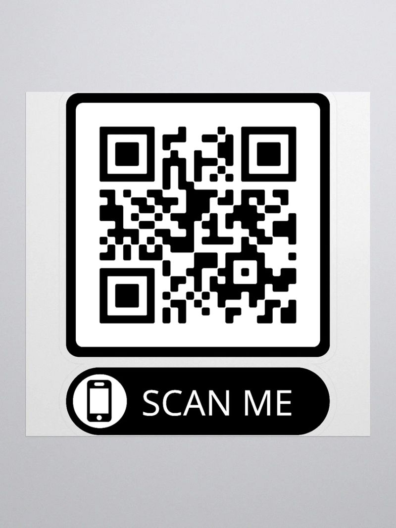 Scan Me Kiss Cut Stickers