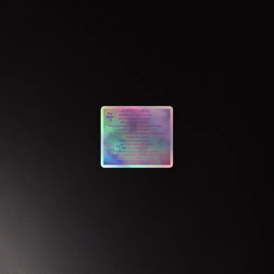 Sims Cheat Codes Holographic Sticker product image (2)
