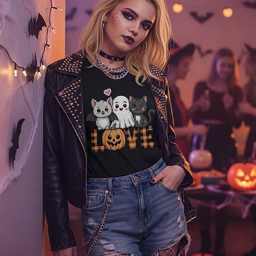 Stay trendy with the cute Halloween t-shirt.