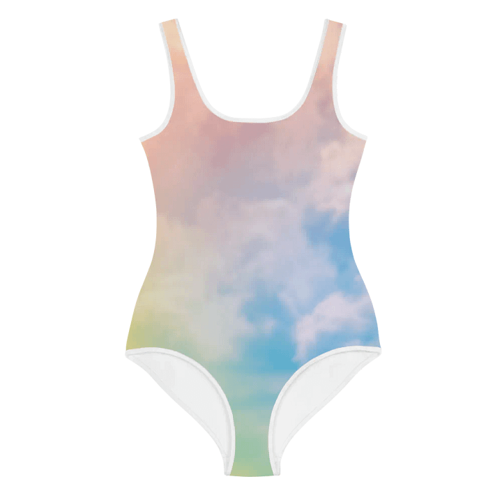 Blur cloud rainbow Design Youth One Piece Swimsuit - V10 product image (1)