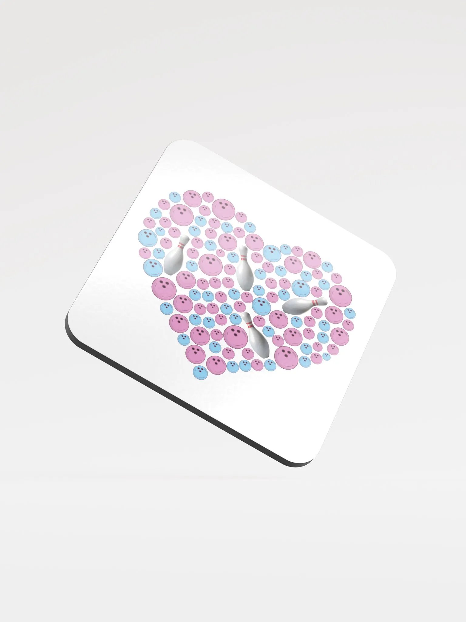 Pure Heart Bowling Pink And Blue Coaster Set product image (2)