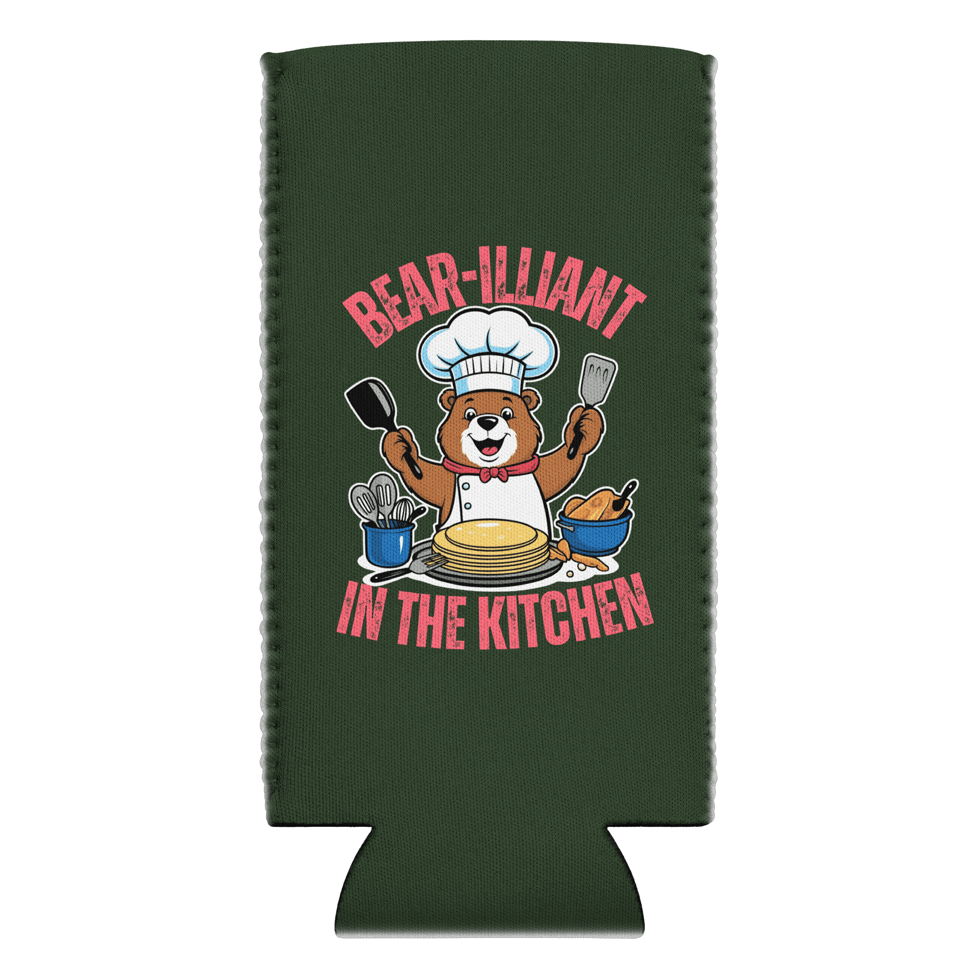 bear-illiant in the kitchen coozie can cooler product image (2)