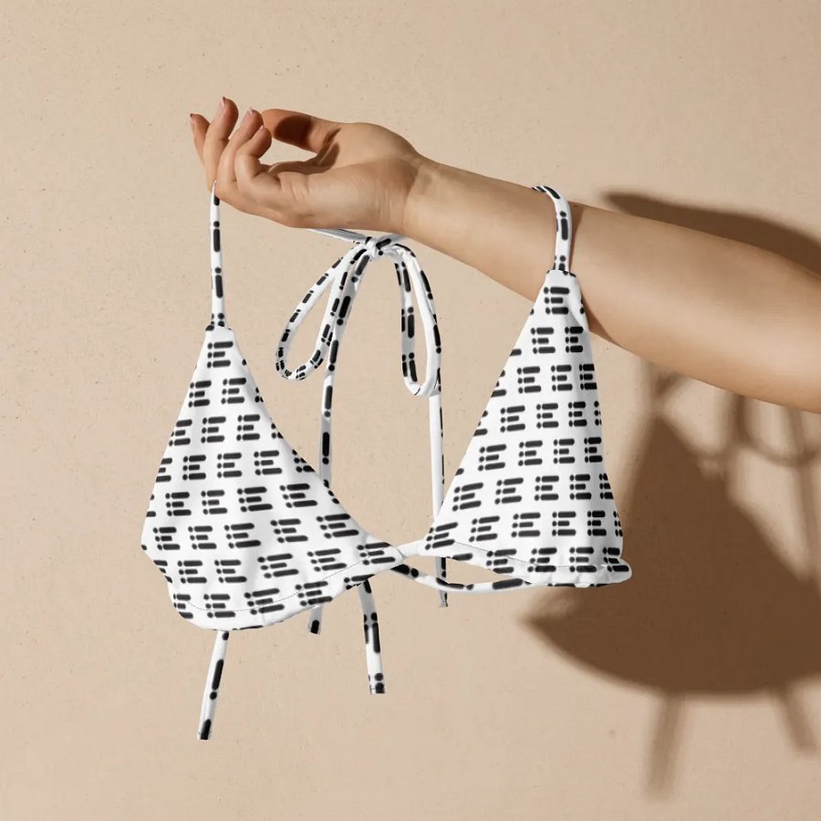 All-Over Print Padded String Bikini Top product image (7)