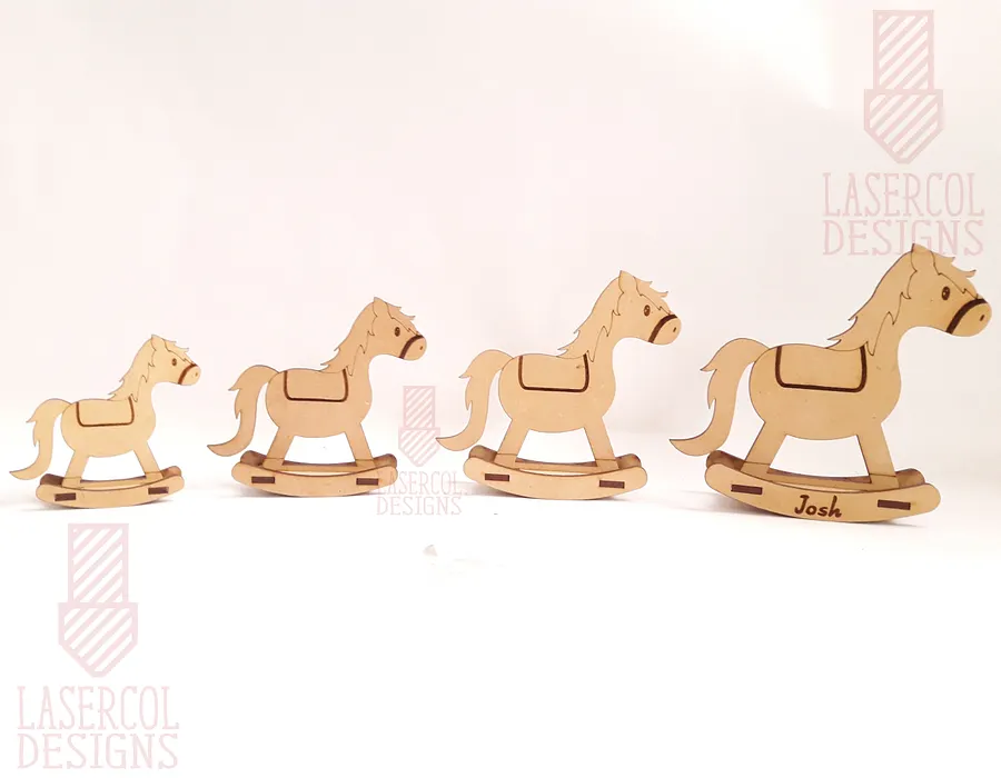 Rocking Horse (4 sizes) - Laser Cut Files product image (7)