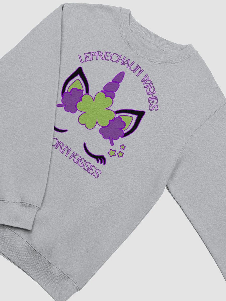 Leprechaun Wishes & Unicorn Kisses Premium Crewneck Sweatshirt product image (6)