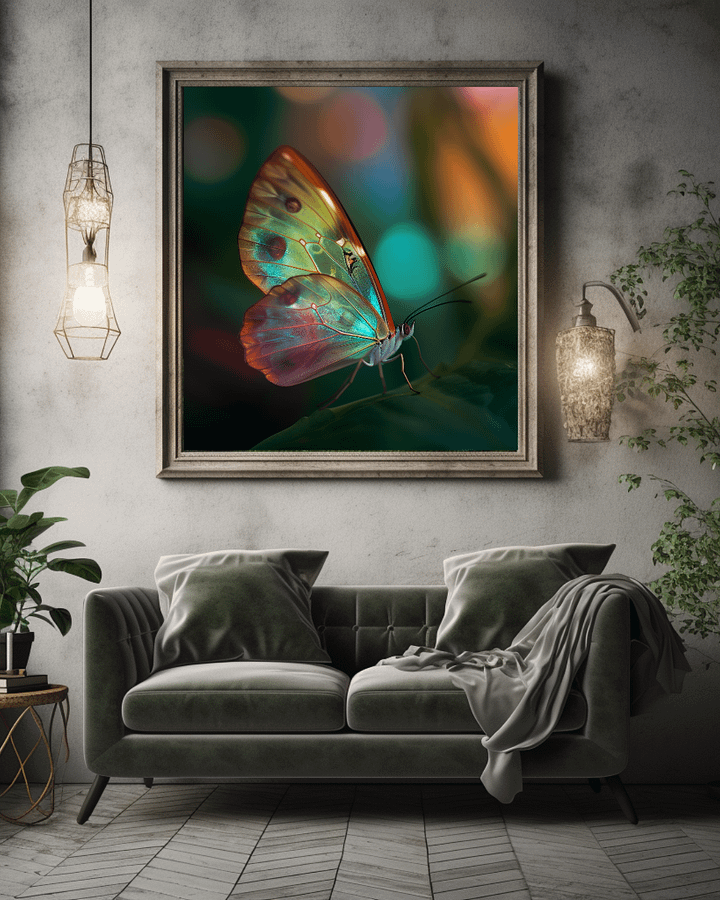 Amber Wings Framed Matte Wall Art Canvas product image (2)