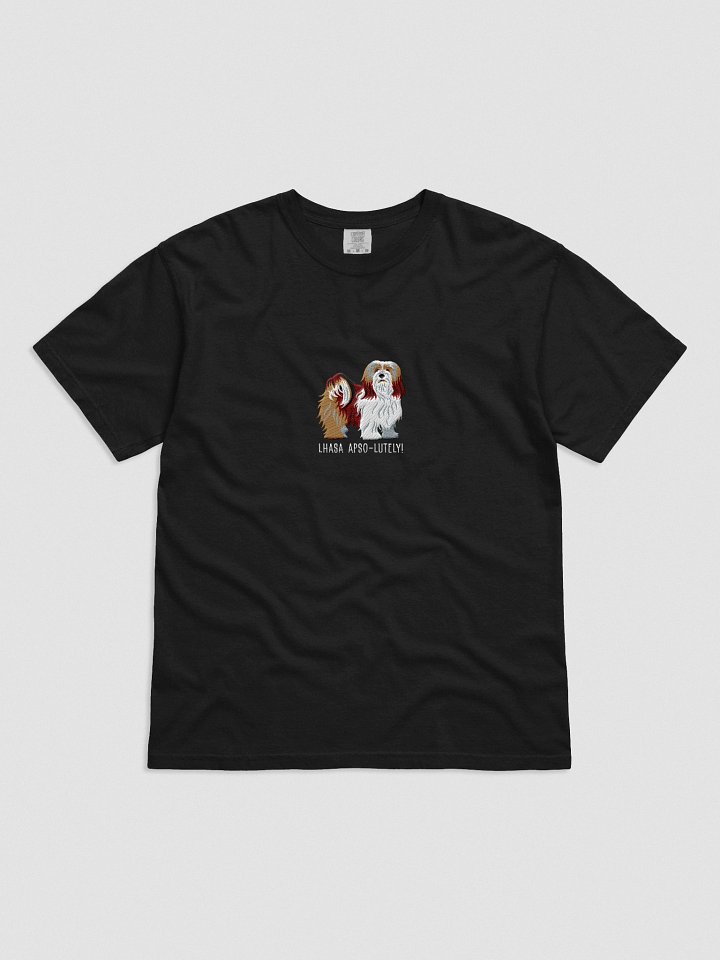 Lhasa Apso-lutely T-Shirt(Embroidered) of a Lhasa Apso(Brown) product image (4)