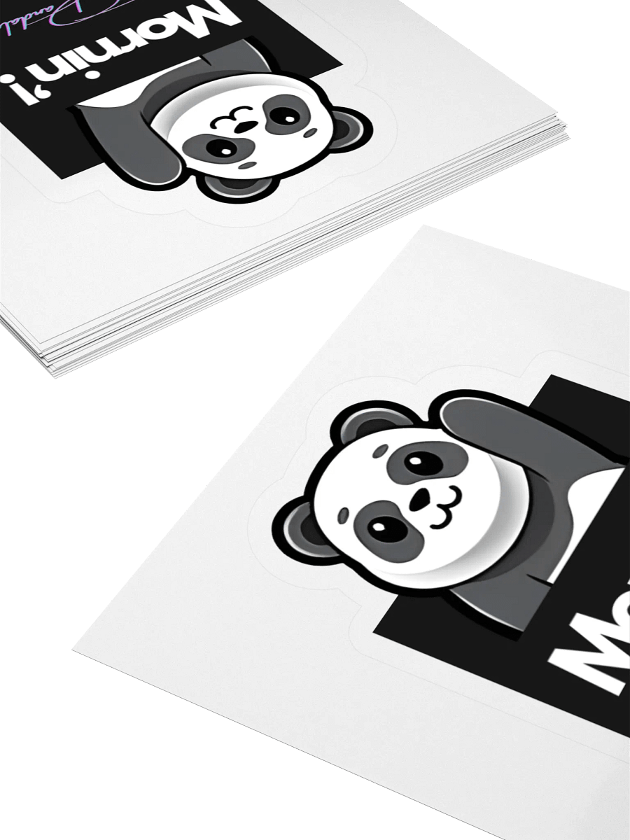 The Mornin' Panda Kiss Cut Stickers product image (4)