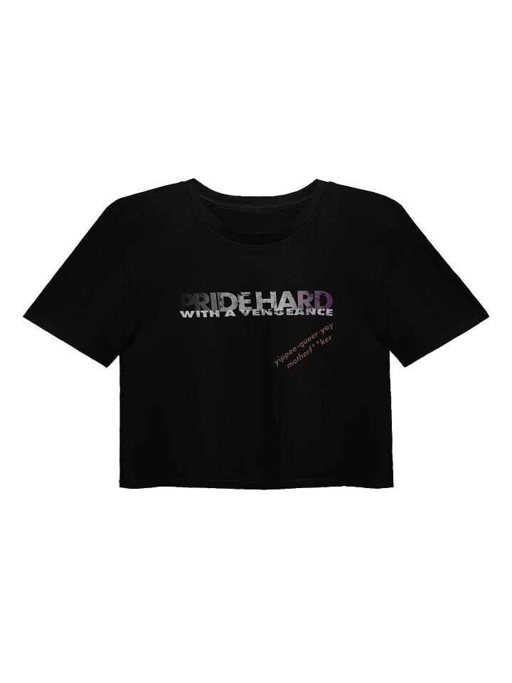 Asexual "Pride Hard" Crop Top product image (1)