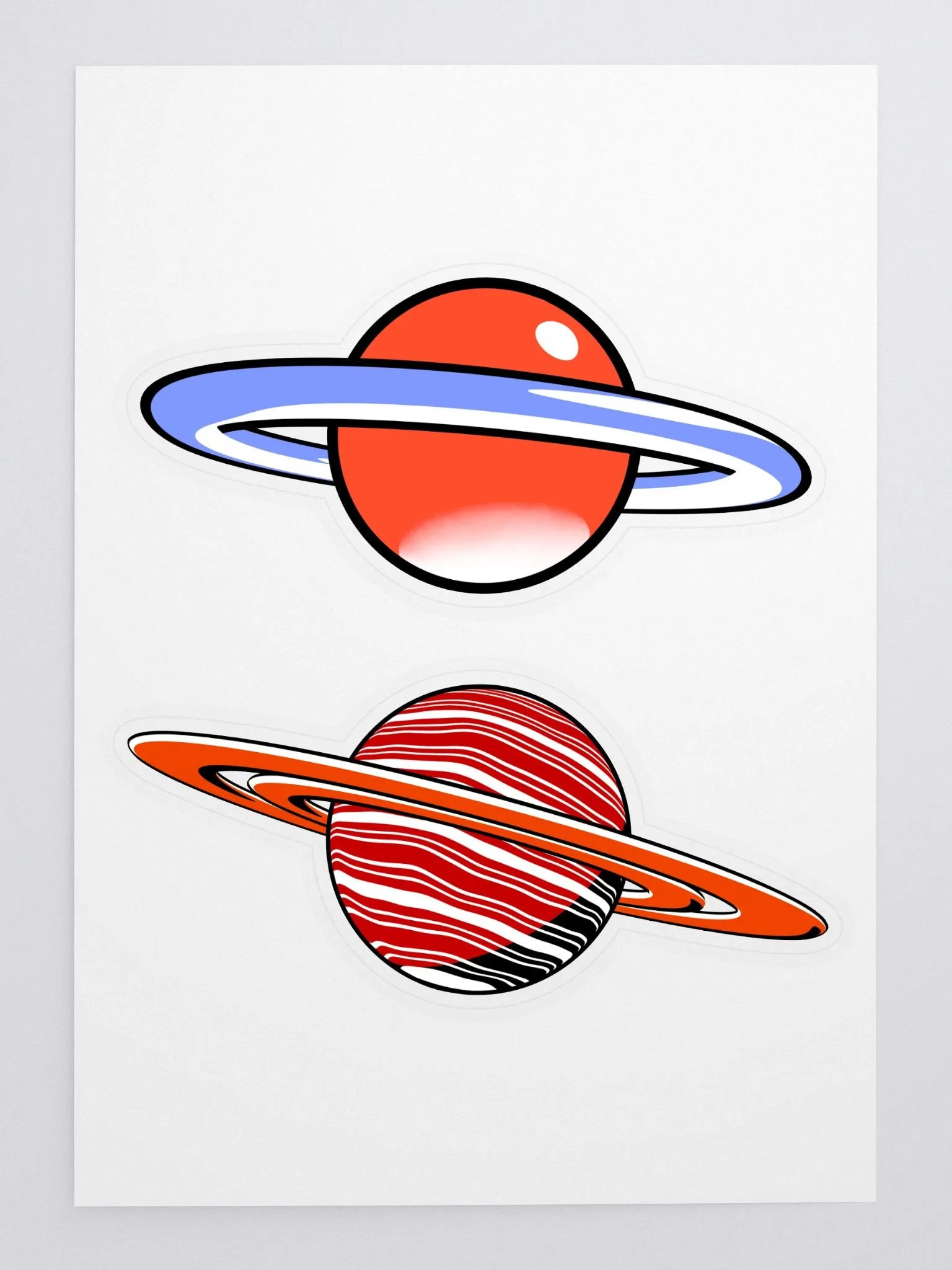 Cartoon Saturn Planets - Stickers product image (3)