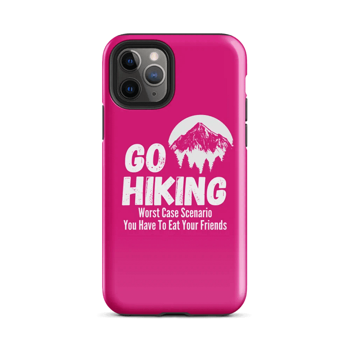 Go Hiking, Worst Case Scenario iPhone Tough Case - Pink product image (41)