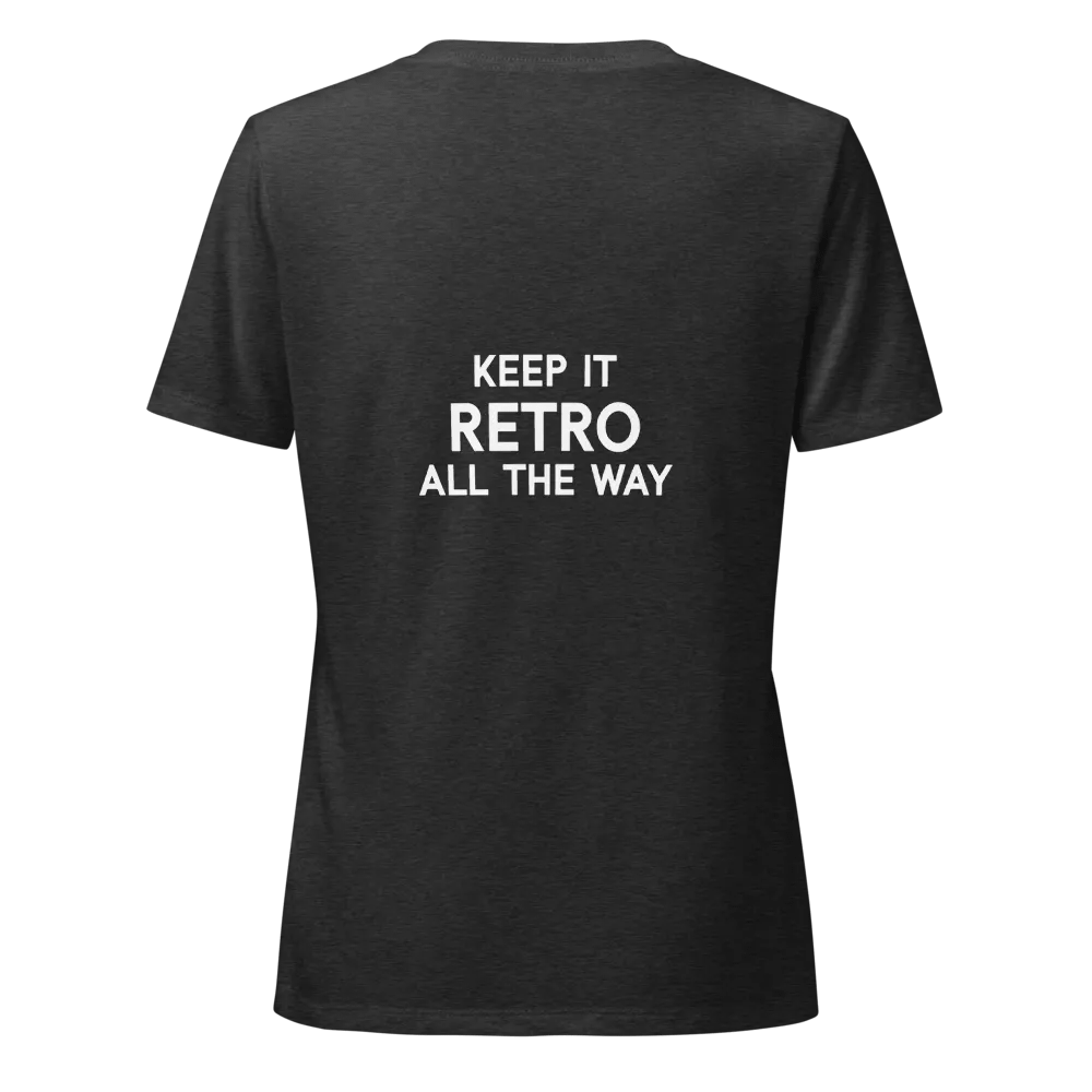 Exiram Women's V-Neck T-Shirt (Retro Edition) product image (4)