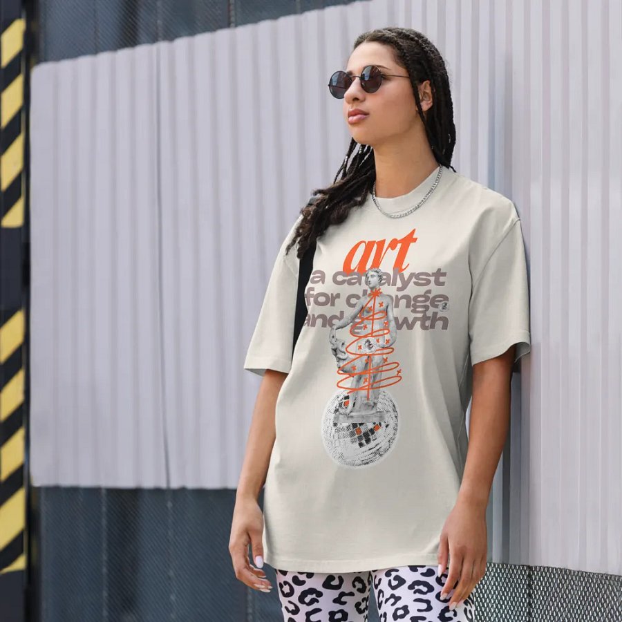 Art: a catalyst for change and growth unisex t-shirt product image (3)
