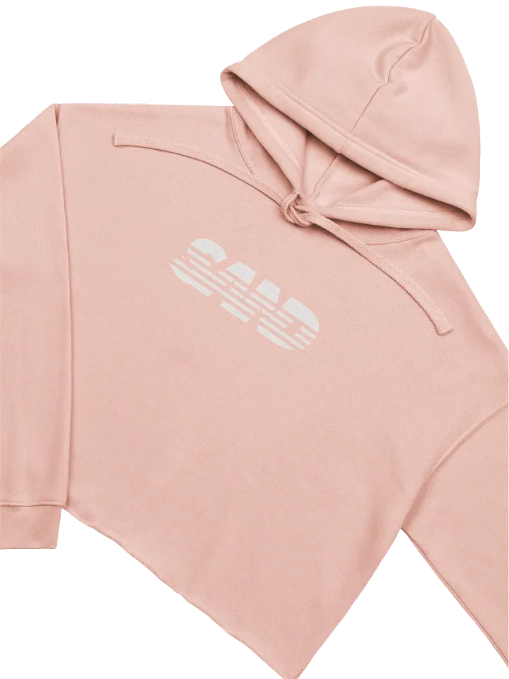 White SAND Crop Hoodie product image (2)