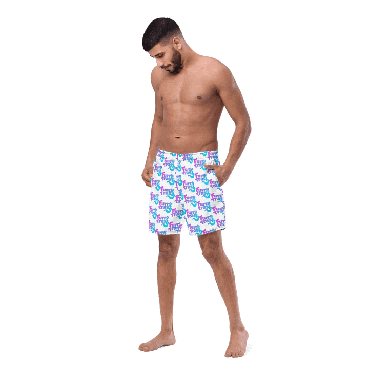 Patterned Swimtrunks - White product image (2)