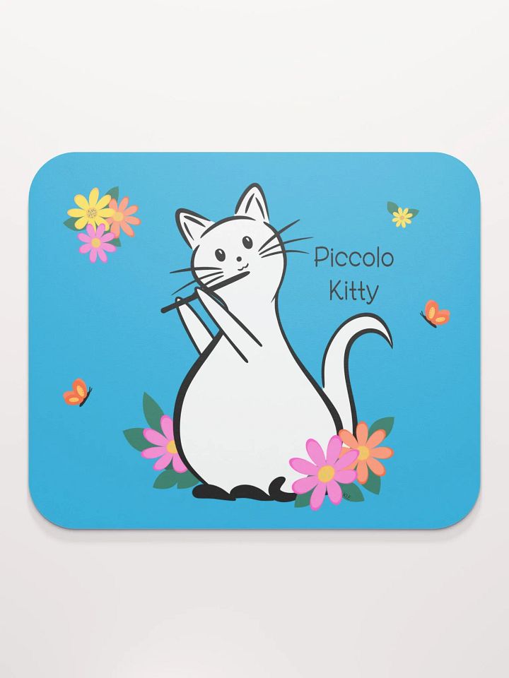 Flute Kitty Mouse Pad - Piccolo product image (1)