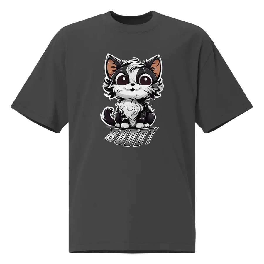 Buddy AS Colour Premium Oversized Faded T-Shirt (PRINTED) product image (2)