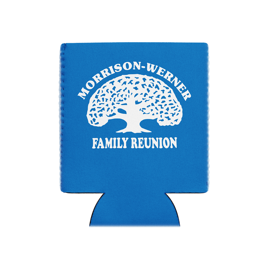 "Morrison-Werner Family Tree" Can Coozie (Blue) product image (1)