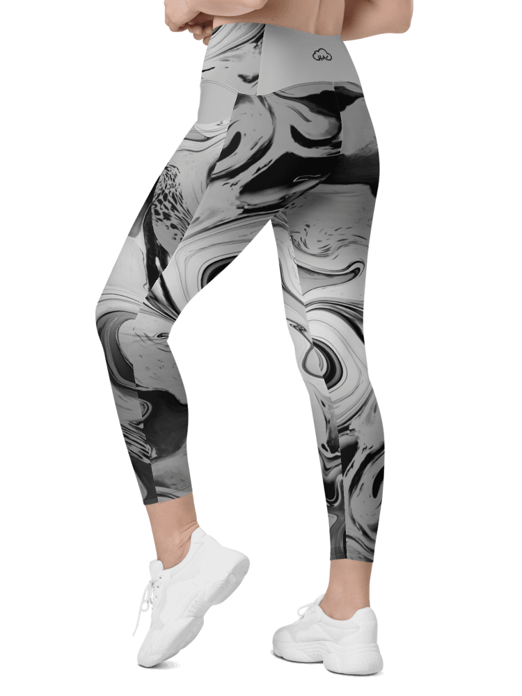 Black Marble-Leggings with Pockets product image (8)