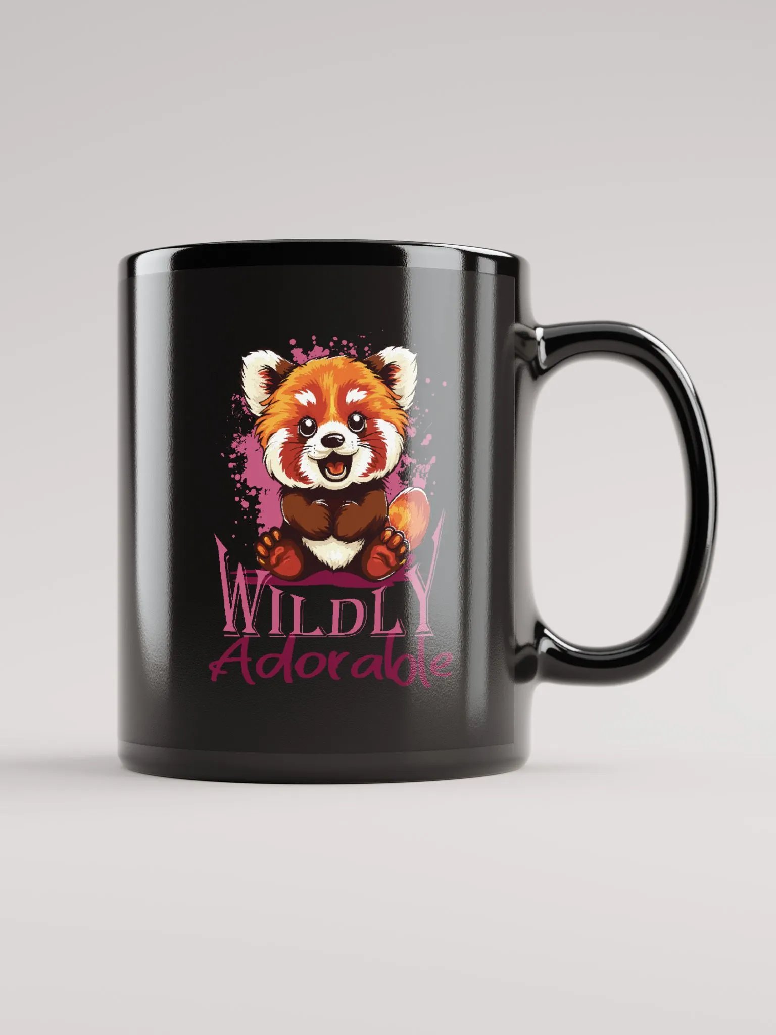 Wildly Adorable Red Panda | Black Mug product image (1)