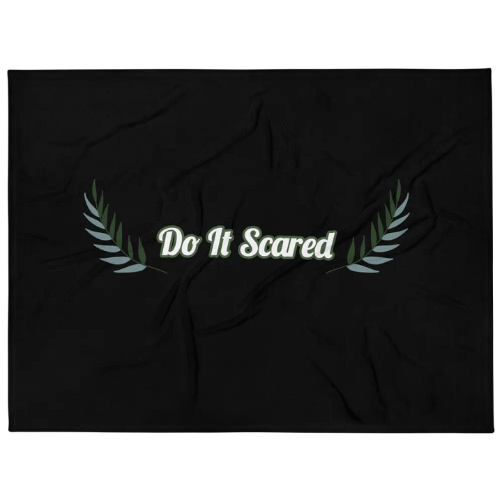 Do It Scared Throw Blanket product image (1)
