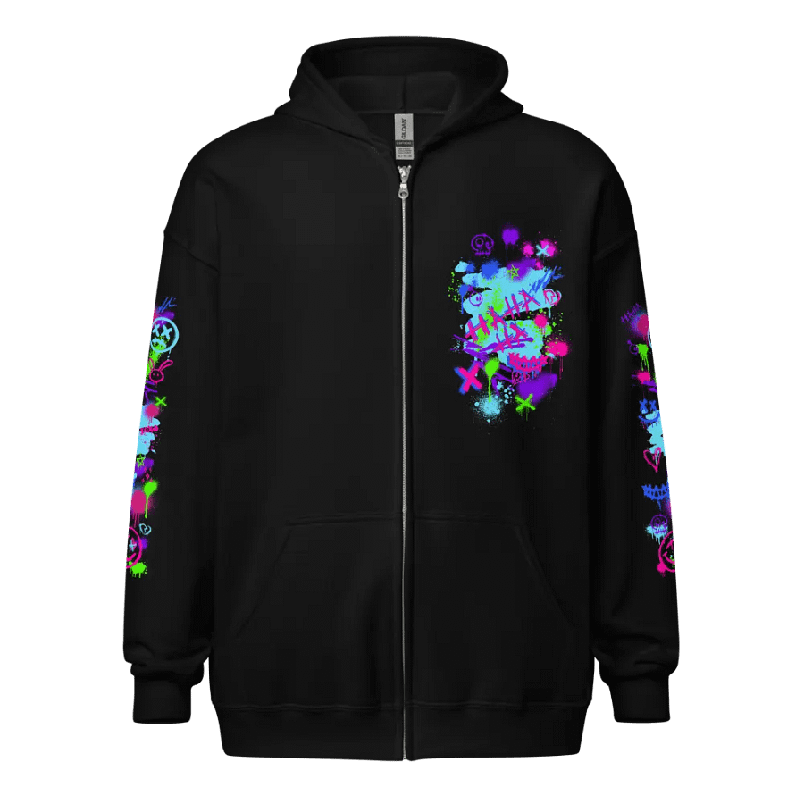 Grafitti Zip Up Hoodie product image (1)