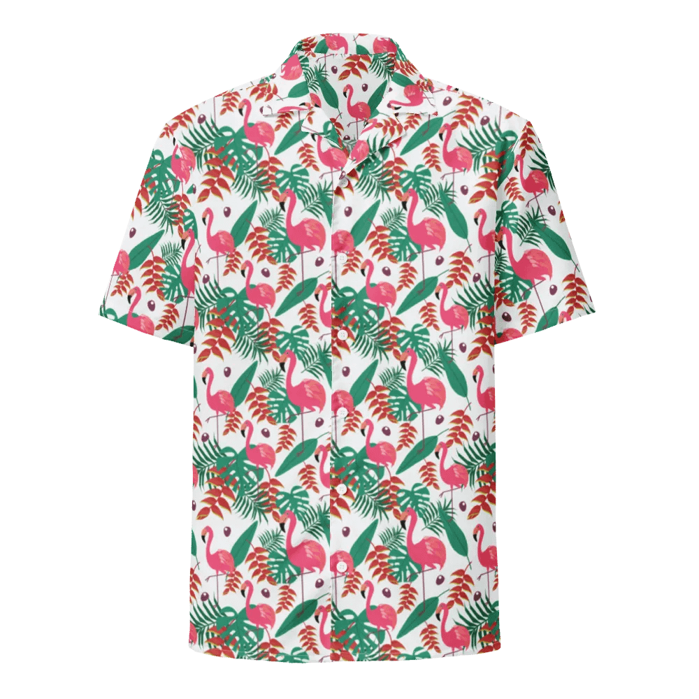Flamingo Tropical Vibes Hawaiian Shirt product image (1)