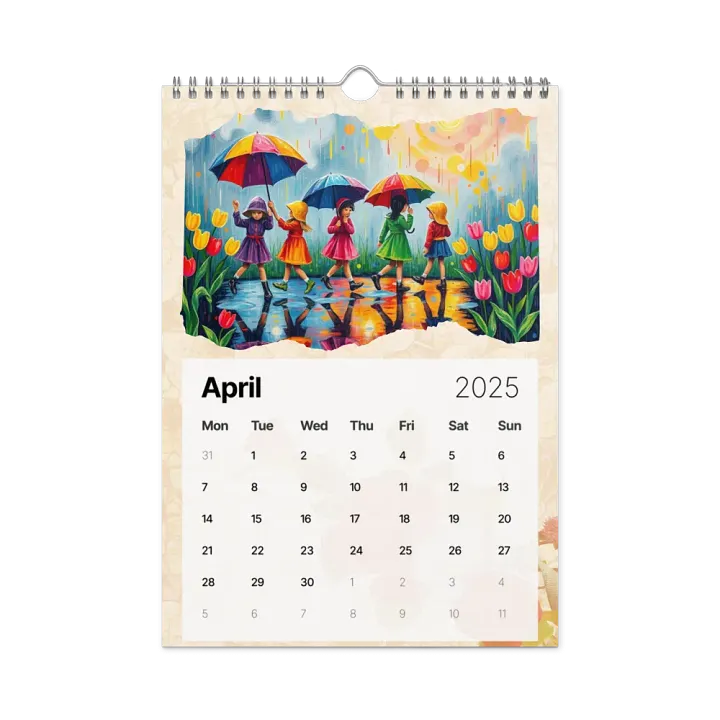 FOLK ART WALL CALENDAR 2025 product image (1)