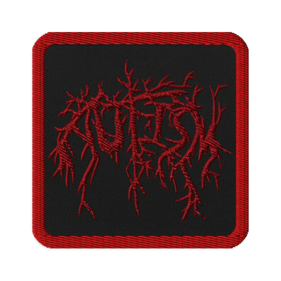 Autism metal embroidered patch product image (1)