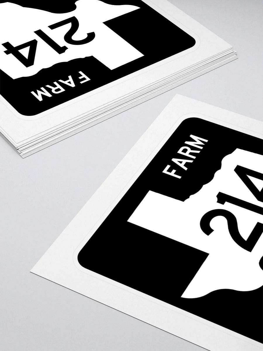 Texas Farm Road Sign FM 214 Sticker product image (4)