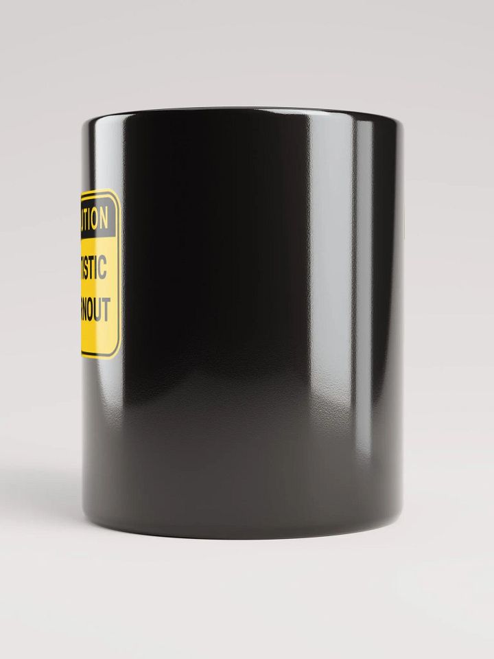 CAUTION: ASD BURNOUT glossy black mug product image (2)